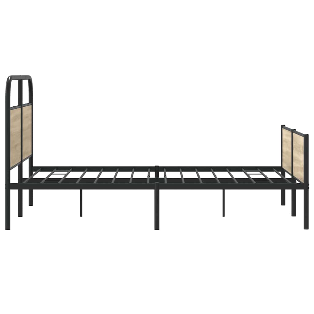 Cadre de lit sans matelas 140x190 cm chêne sonoma - XIOS