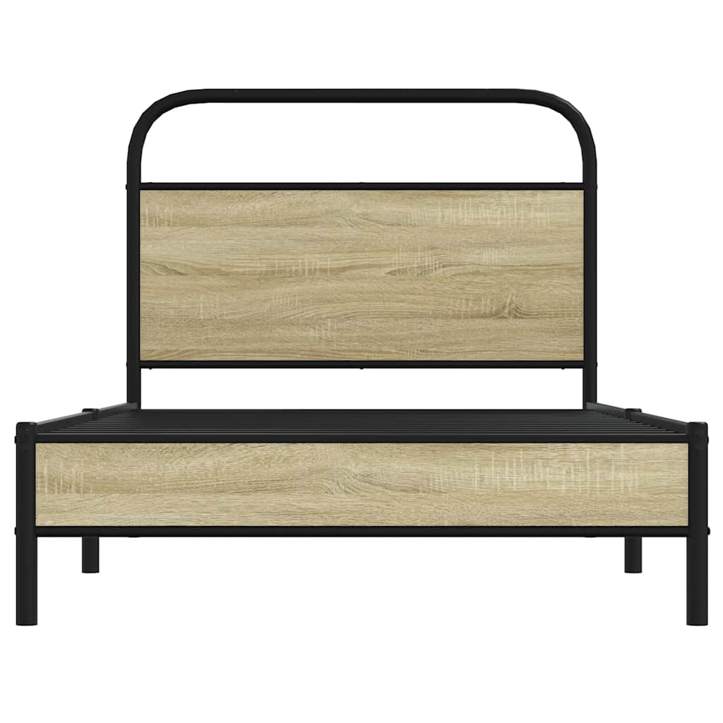 Cadre de lit sans matelas 100x200 cm chêne sonoma - XIOS