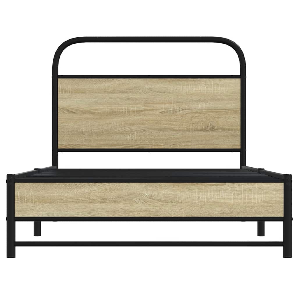 Cadre de lit sans matelas 100x190 cm chêne sonoma - XIOS