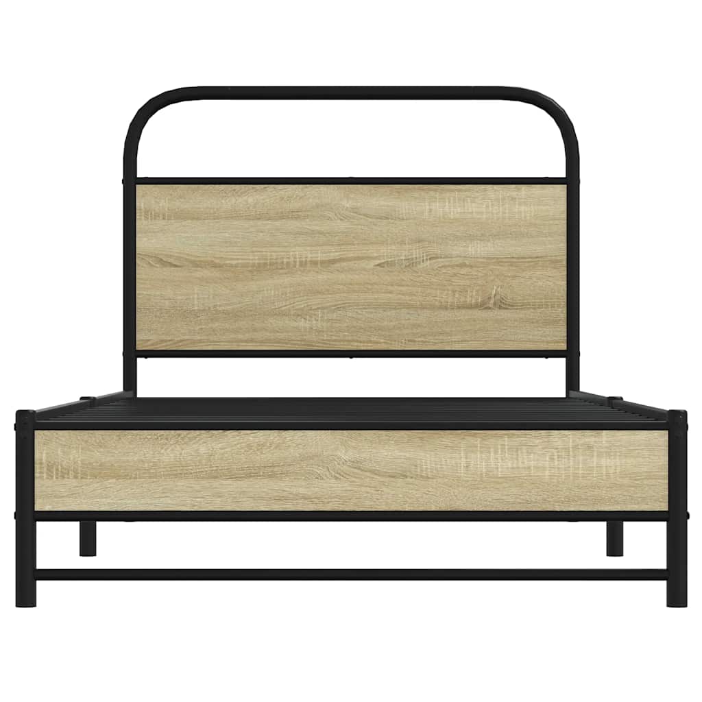 Cadre de lit sans matelas 100x200 cm chêne sonoma - XIOS