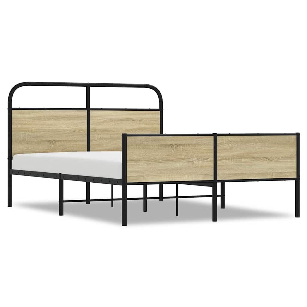 Cadre de lit sans matelas 120x190 cm cm chêne sonoma - XIOS