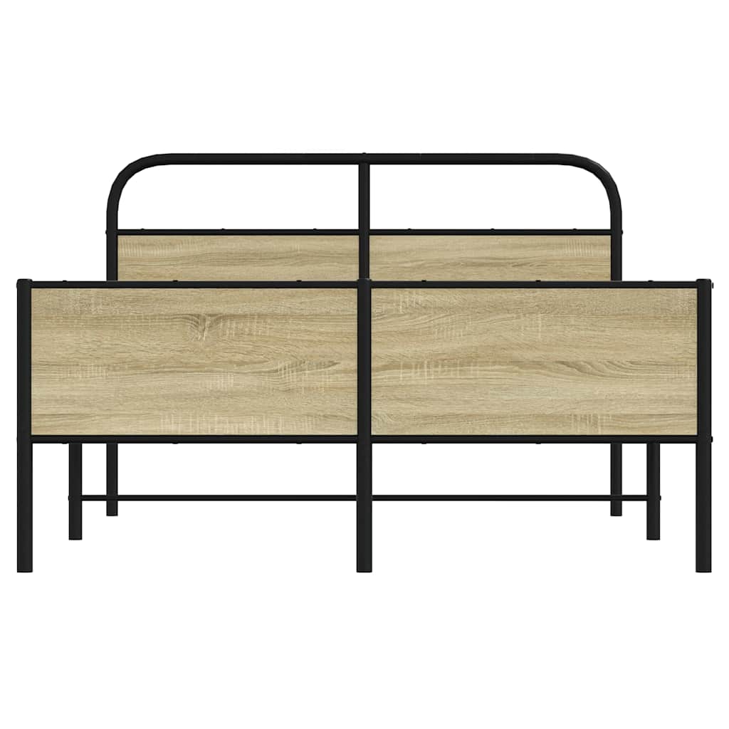 Cadre de lit sans matelas 120x190 cm cm chêne sonoma - XIOS