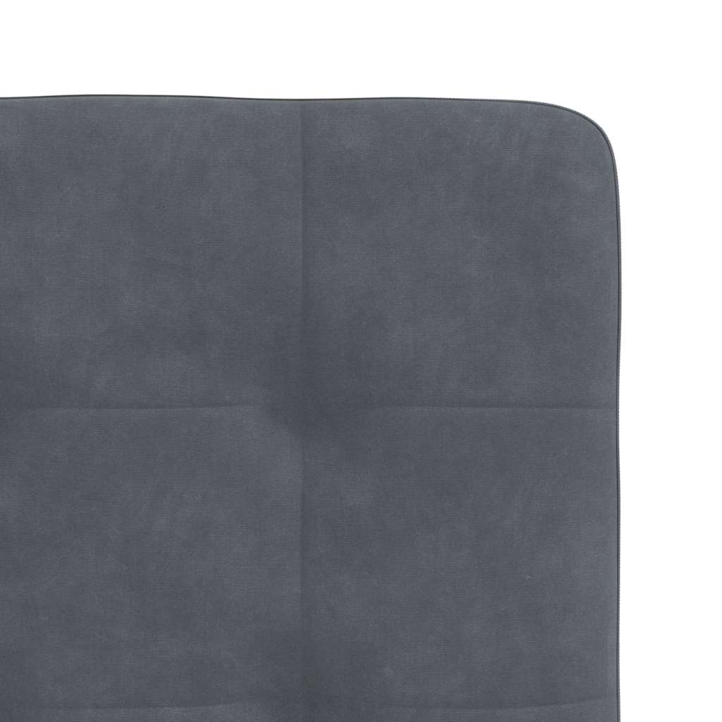 Chaises à manger lot de 4 Gris foncé Velours - XIOS