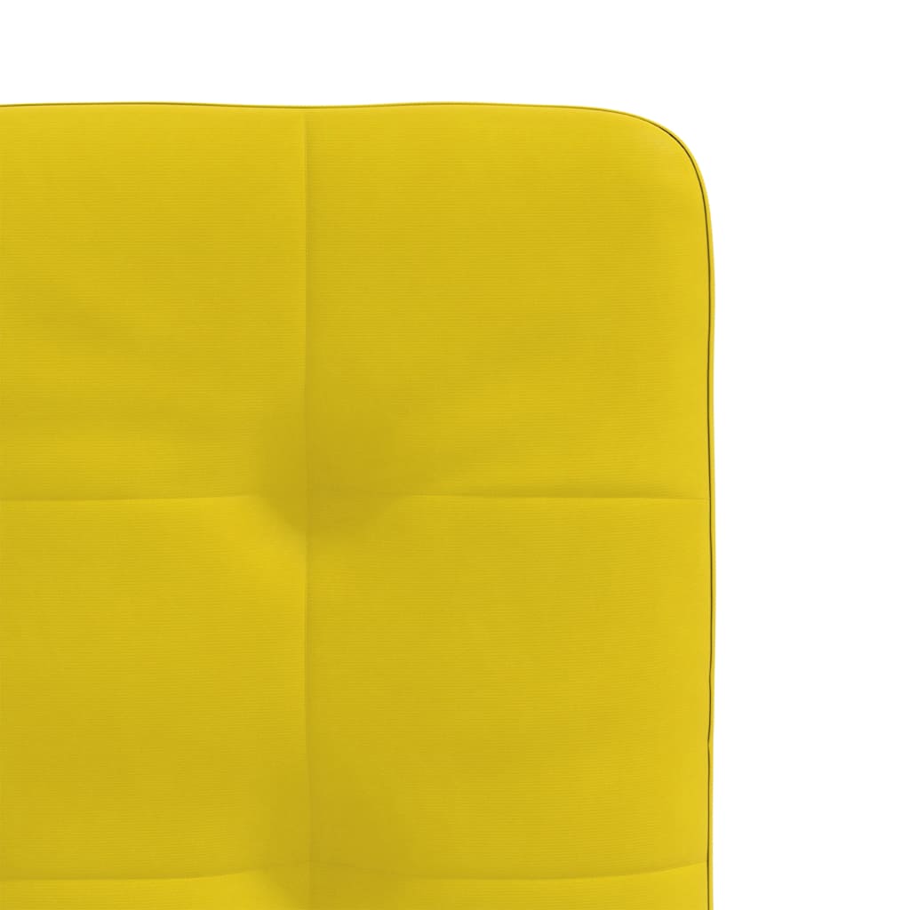 Chaises à manger lot de 4 jaune velours - XIOS