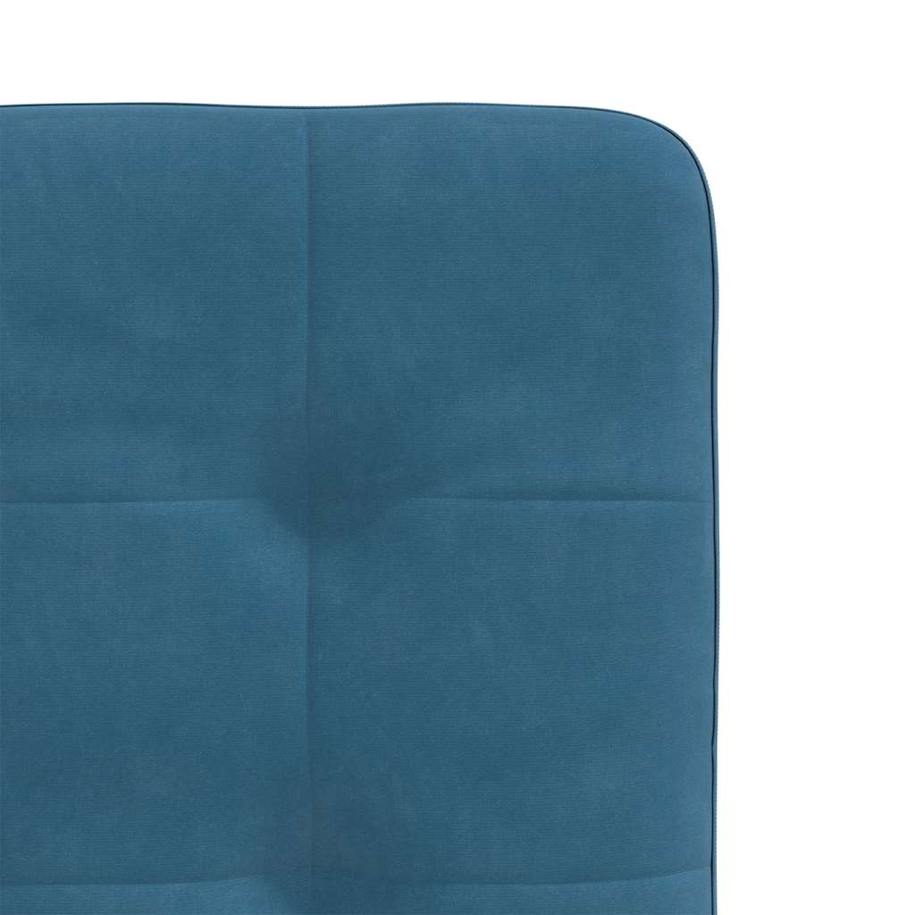Chaises à manger lot de 4 Bleu Velours - XIOS
