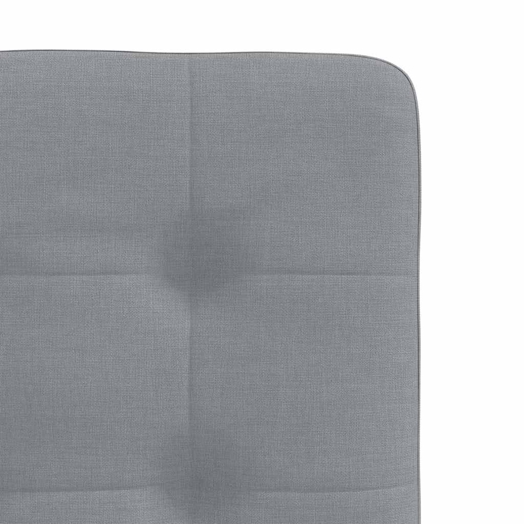 Chaises à manger lot de 4 gris clair tissu - XIOS