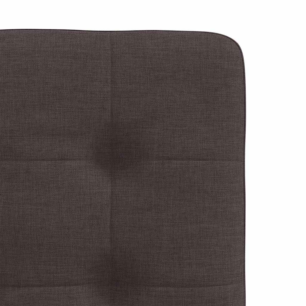 Chaises à manger lot de 4 marron foncé tissu - XIOS