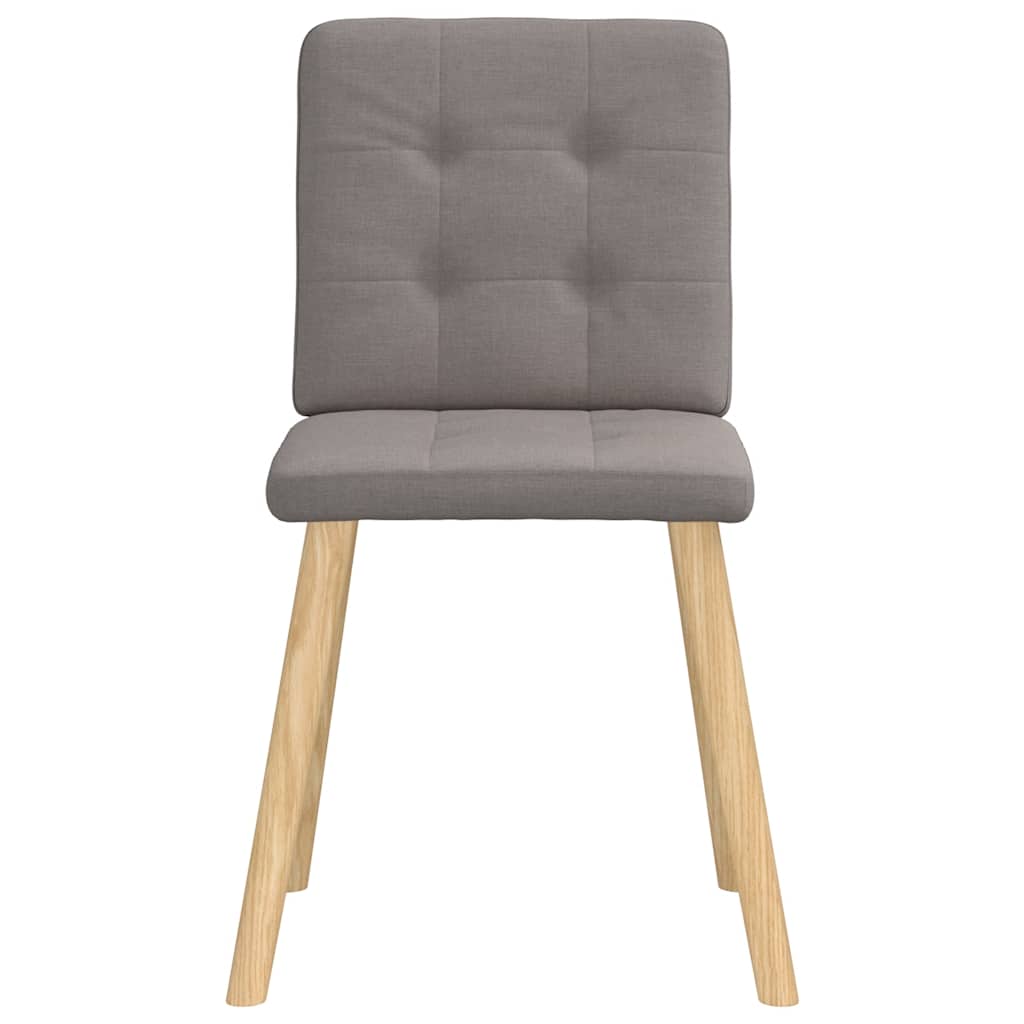 Chaises à manger lot de 4 taupe tissu - XIOS