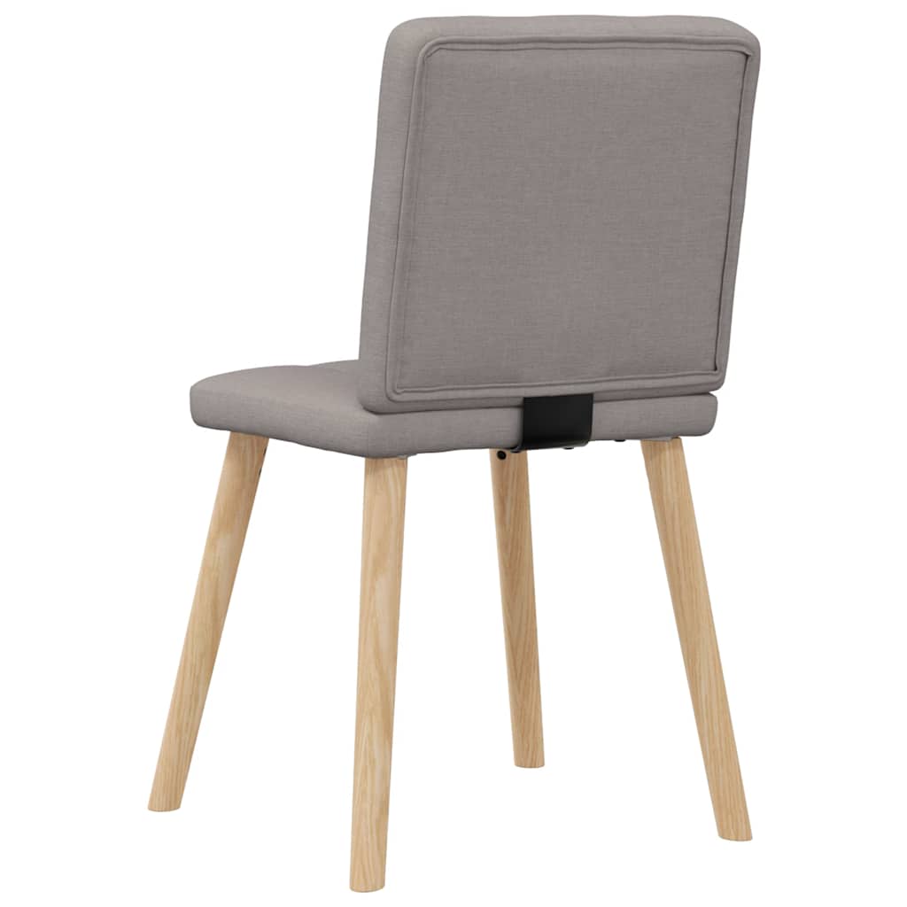 Chaises à manger lot de 4 taupe tissu - XIOS