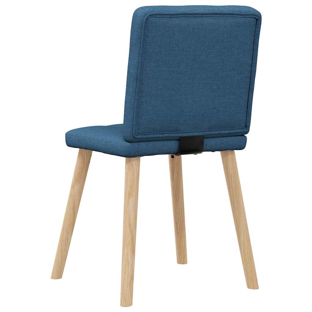 Chaises à manger lot de 4 bleu tissu - XIOS