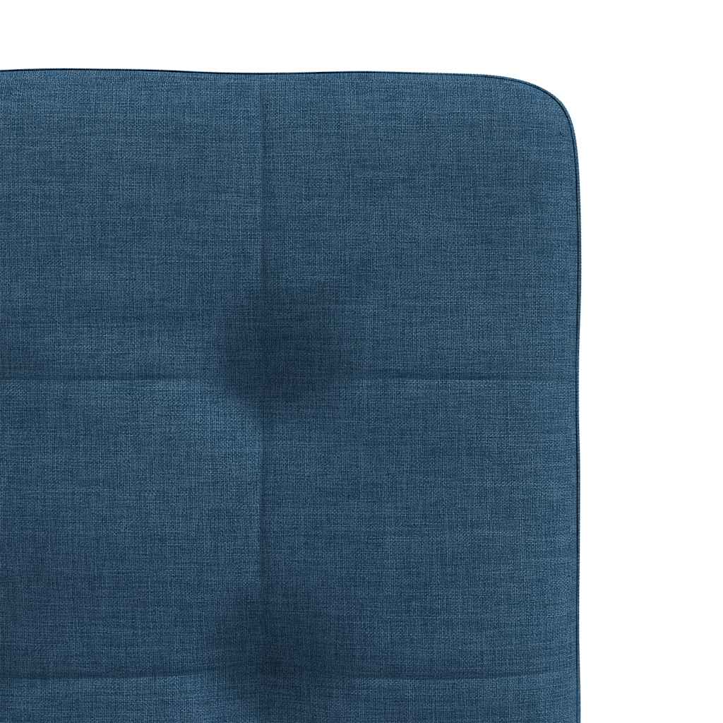 Chaises à manger lot de 4 bleu tissu - XIOS