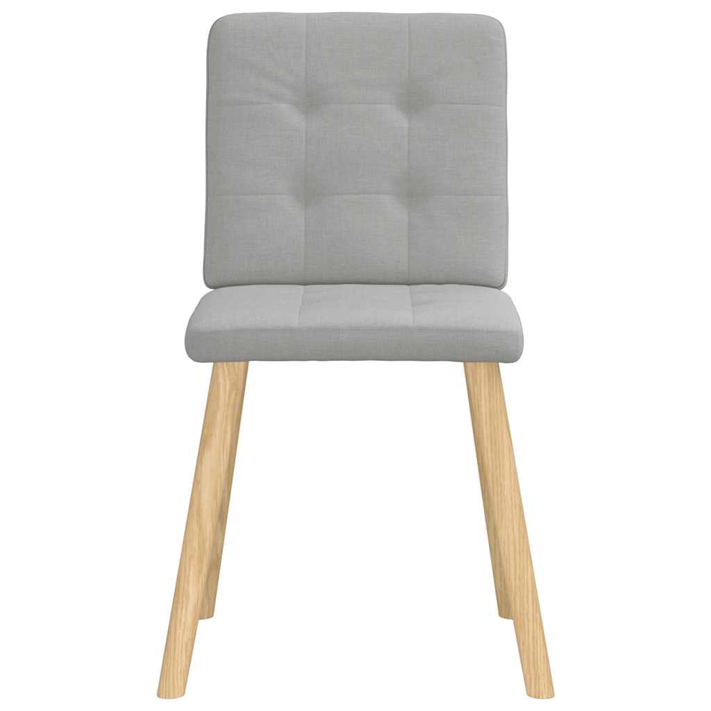 Chaises à manger lot de 4 gris nuage tissu - XIOS