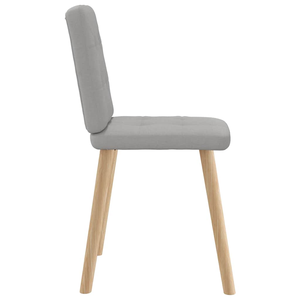 Chaises à manger lot de 4 gris nuage tissu - XIOS