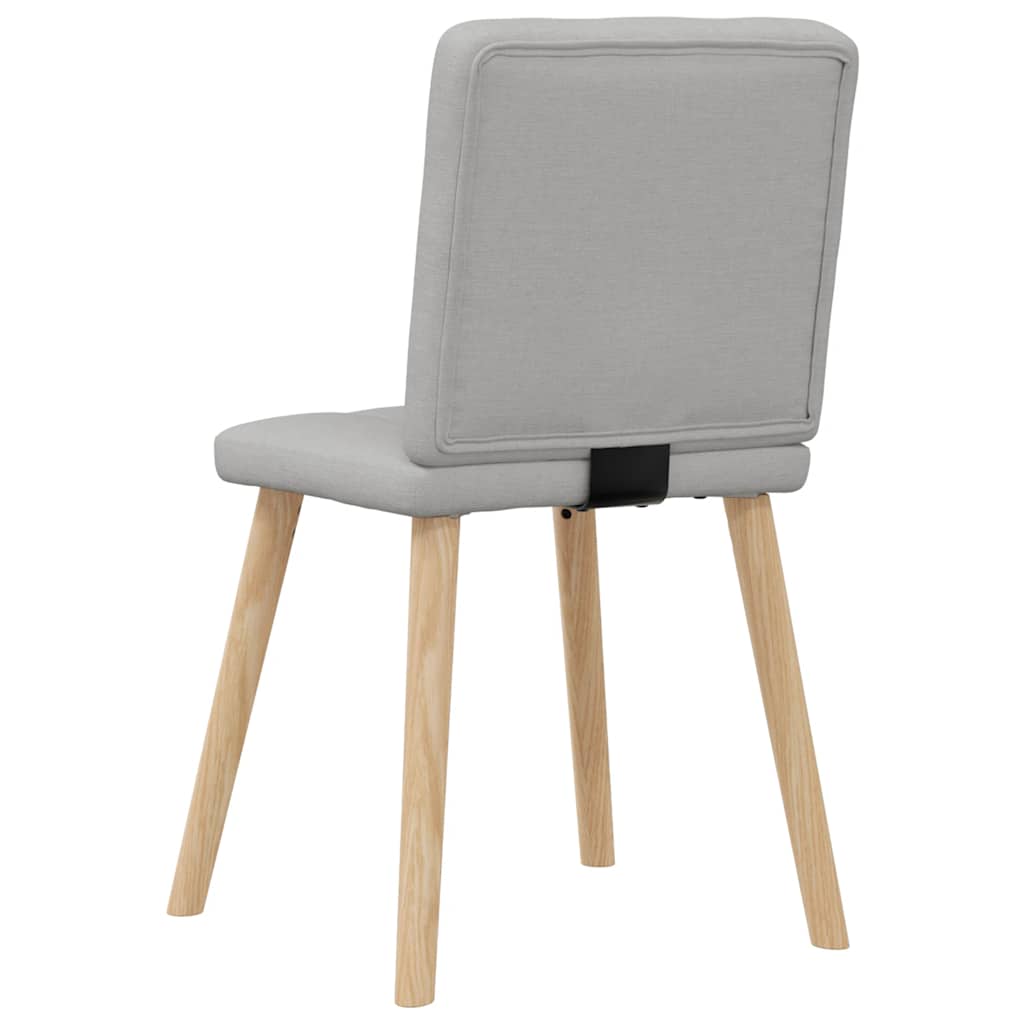 Chaises à manger lot de 4 gris nuage tissu - XIOS