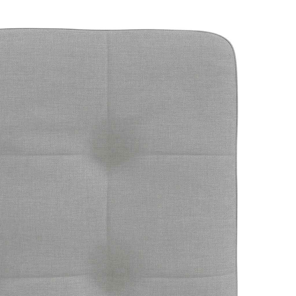 Chaises à manger lot de 4 gris nuage tissu - XIOS