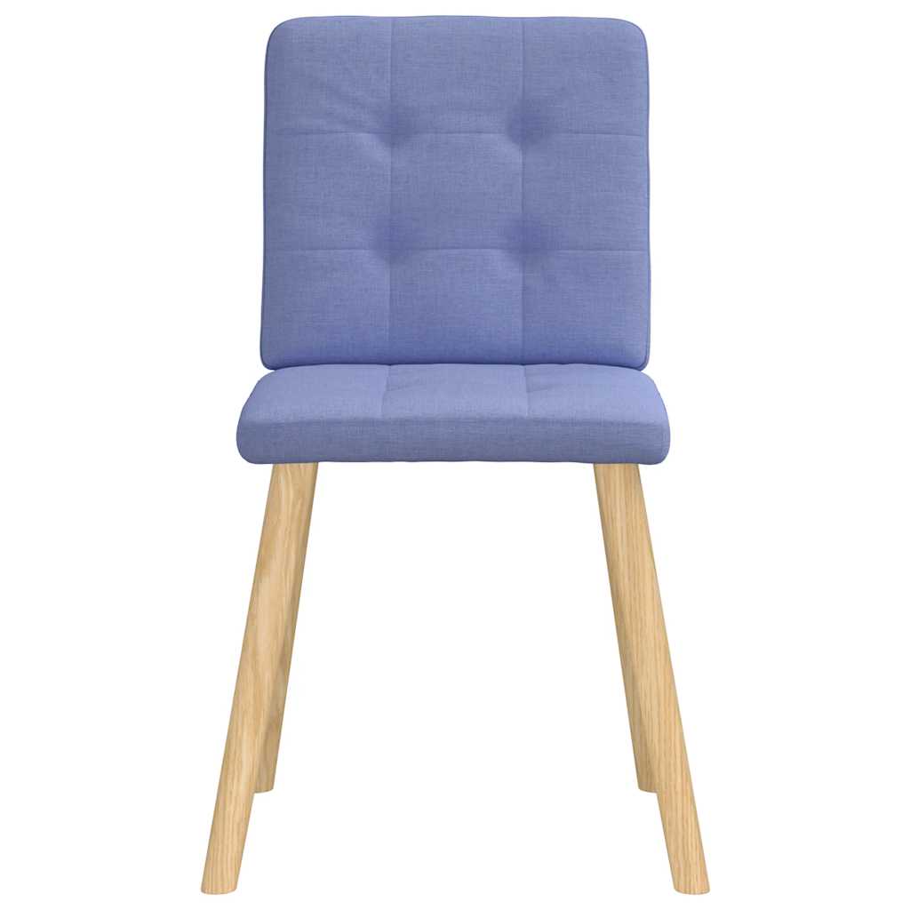 Chaises à manger lot de 4 bleu jean tissu - XIOS
