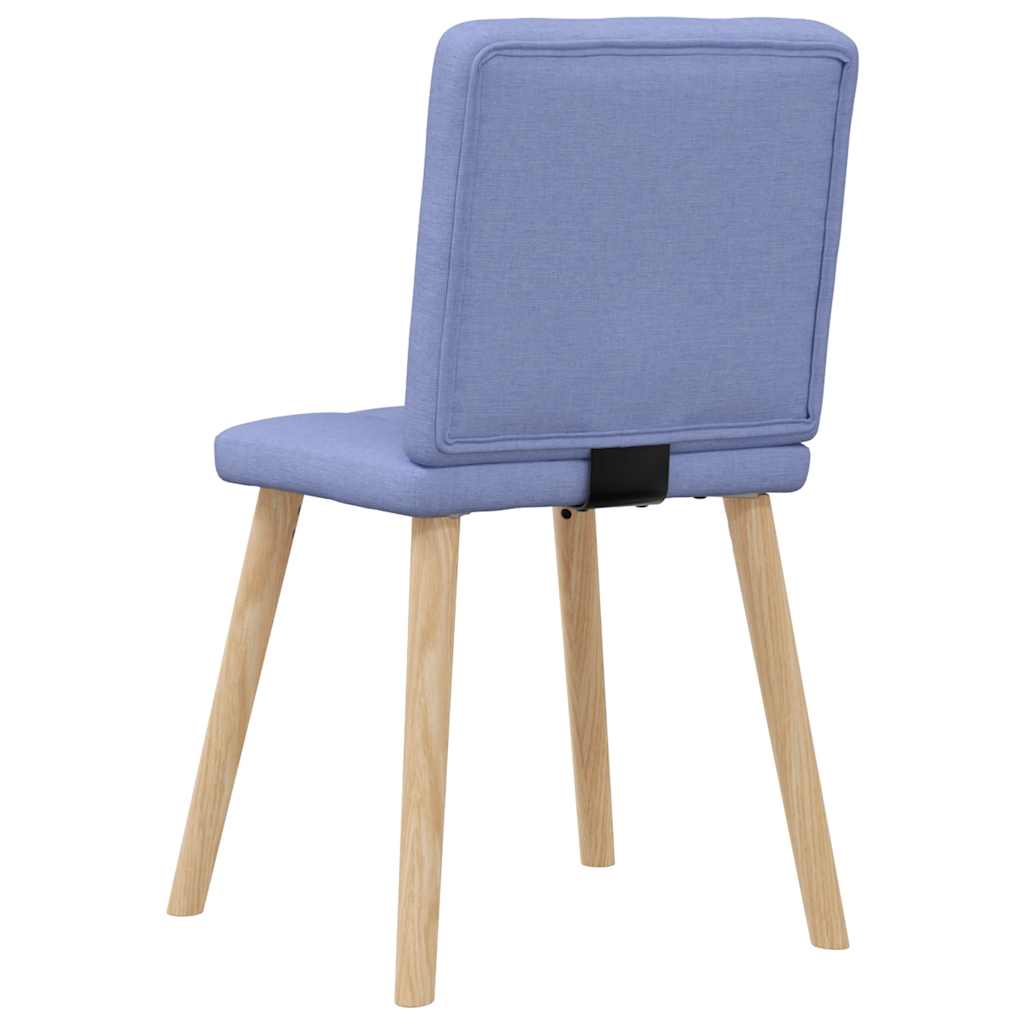 Chaises à manger lot de 4 bleu jean tissu - XIOS
