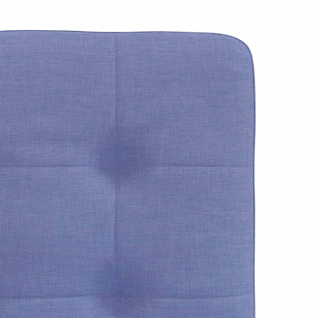 Chaises à manger lot de 4 bleu jean tissu - XIOS