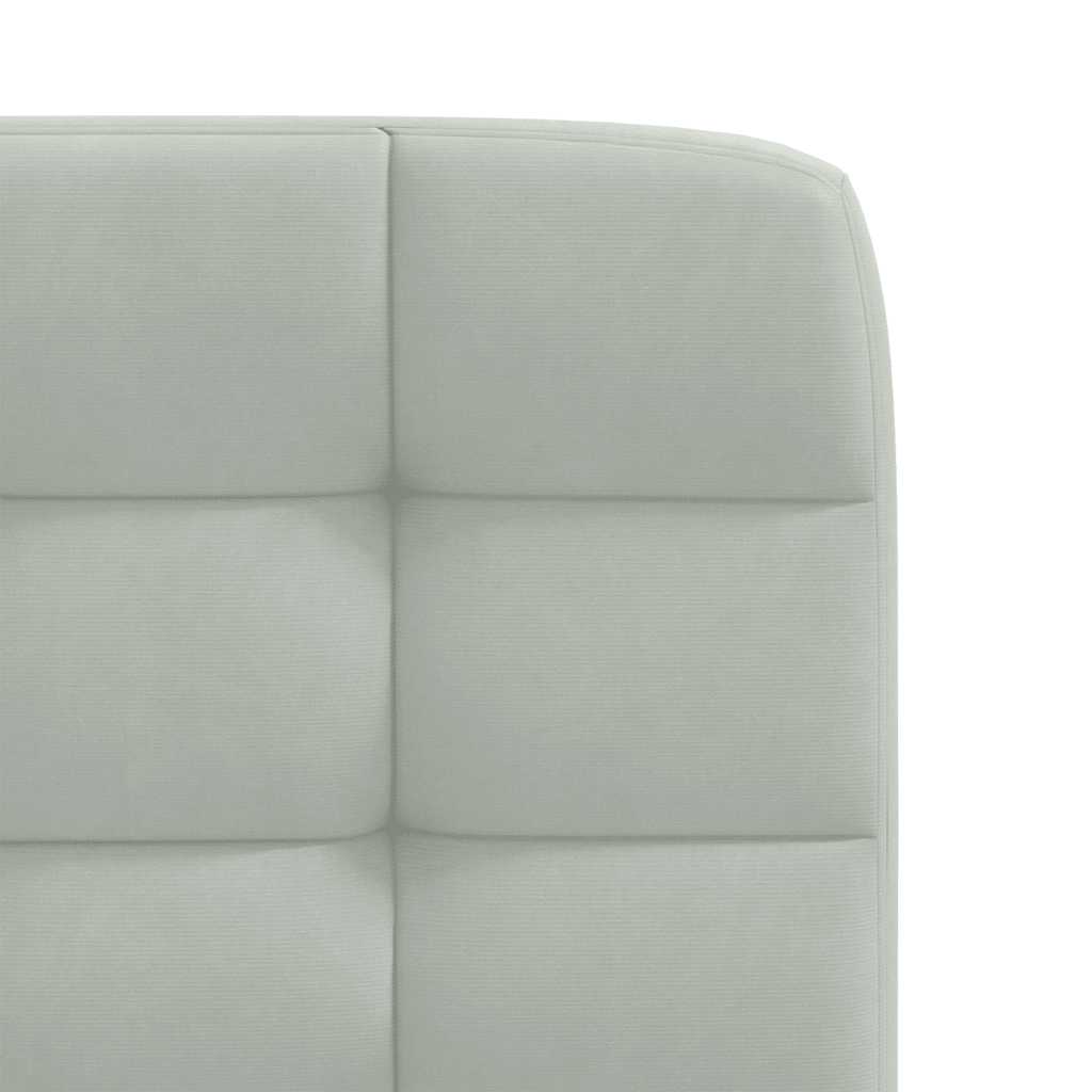 Chaises à manger lot de 4 Gris clair Velours - XIOS