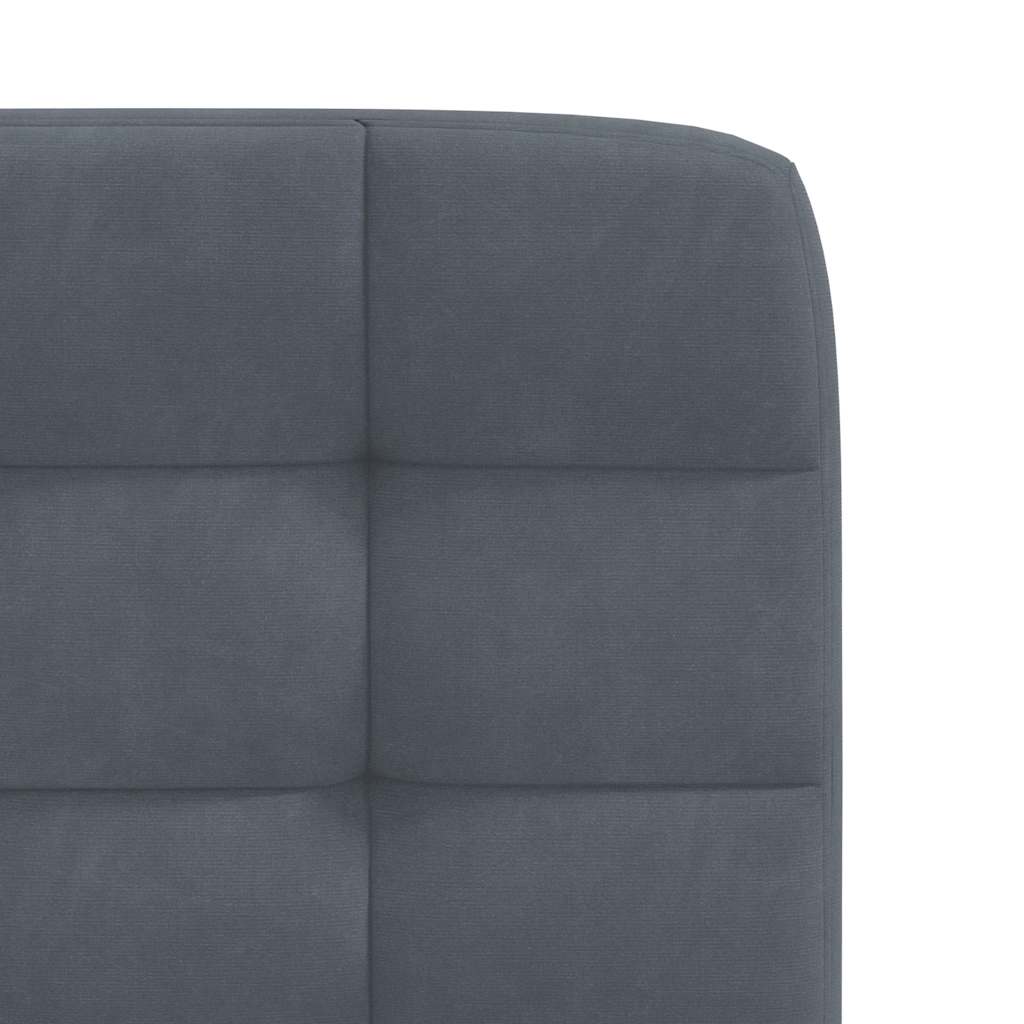 Chaises à manger lot de 4 Gris foncé Velours - XIOS