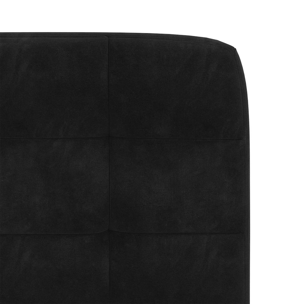 Chaises à manger lot de 4 Noir Velours - XIOS