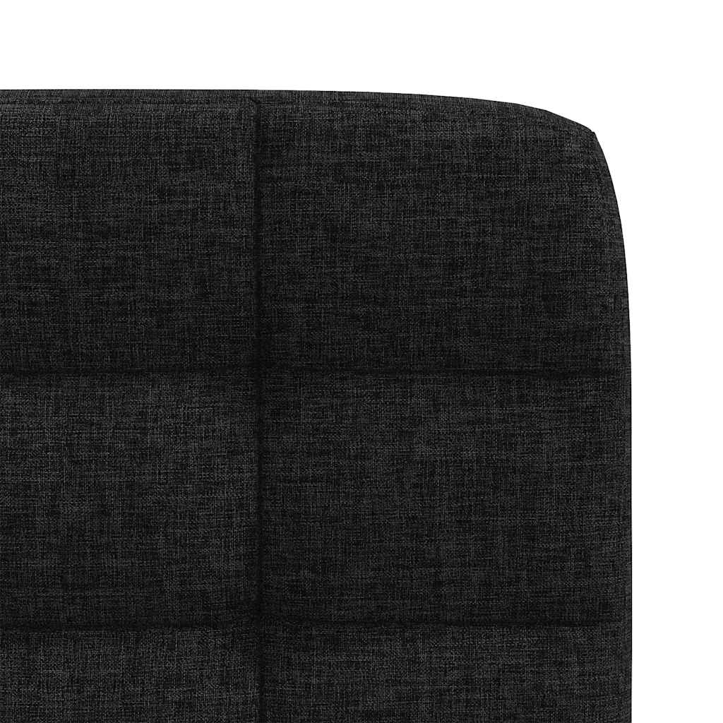 Chaises à manger lot de 4 noir tissu - XIOS