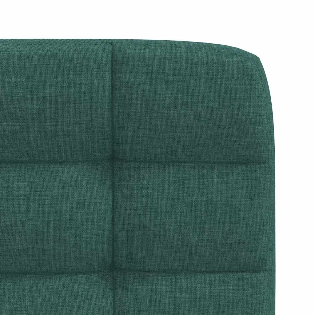 Chaises à manger lot de 4 vert foncé tissu - XIOS