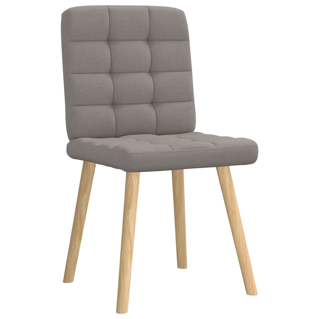 Chaises à manger lot de 4 taupe tissu - XIOS