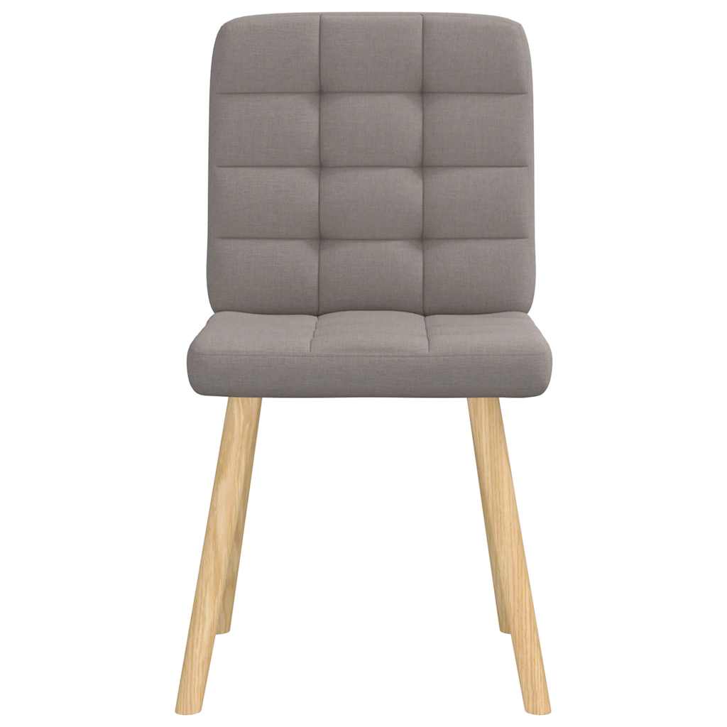 Chaises à manger lot de 4 taupe tissu - XIOS