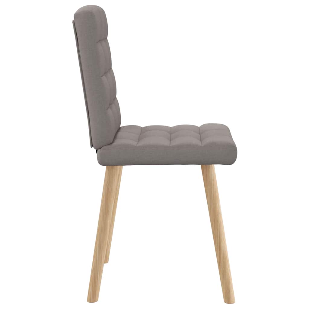 Chaises à manger lot de 4 taupe tissu - XIOS