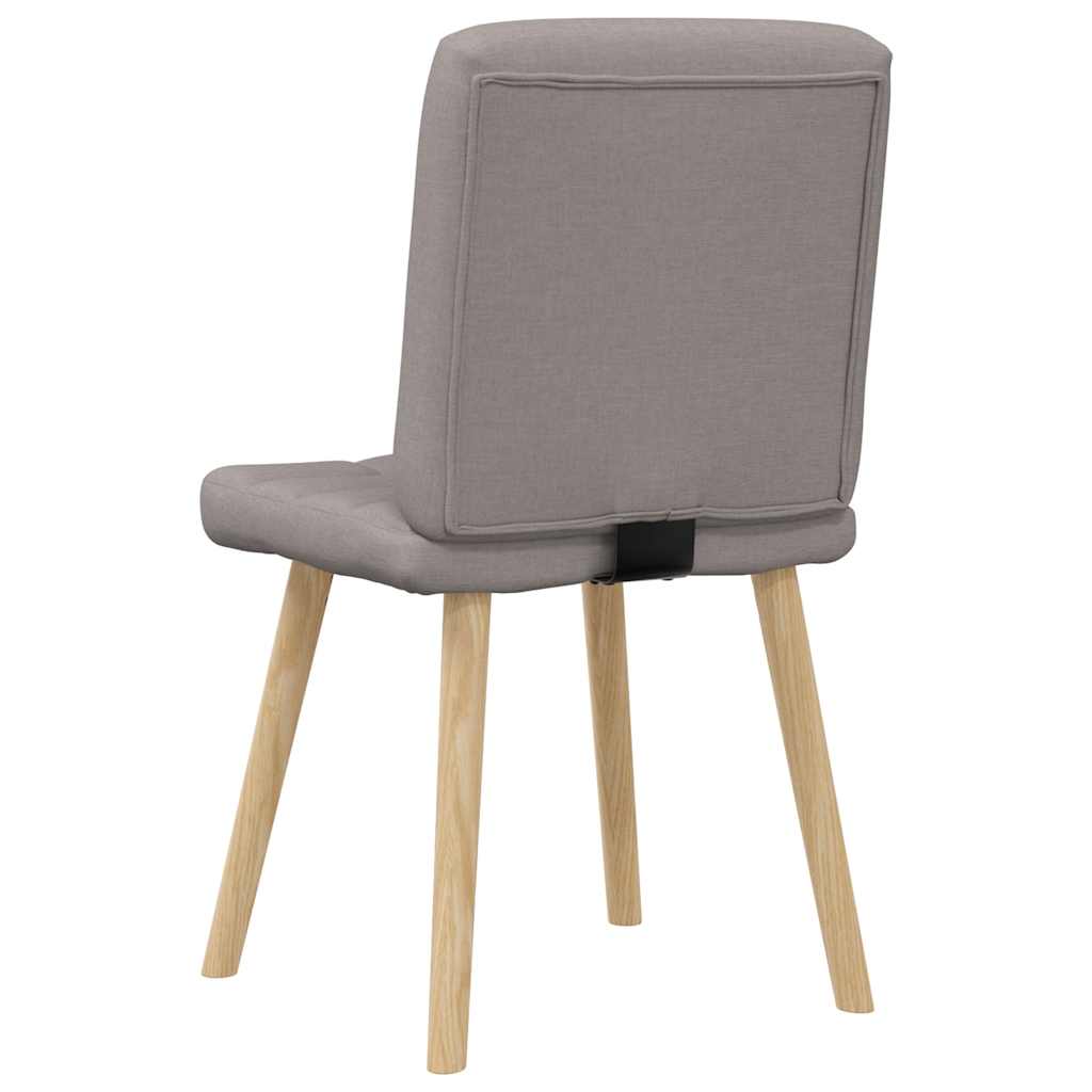 Chaises à manger lot de 4 taupe tissu - XIOS
