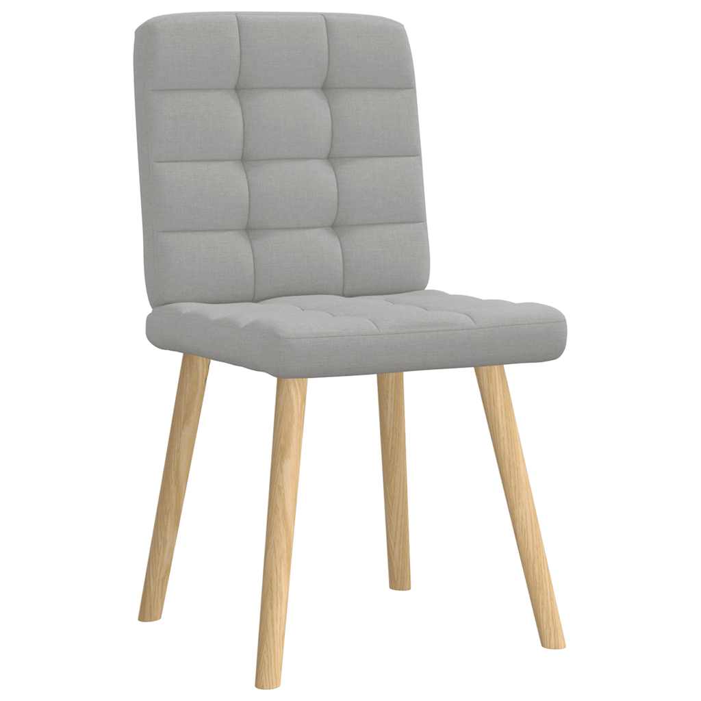 Chaises à manger lot de 4 gris nuage tissu - XIOS