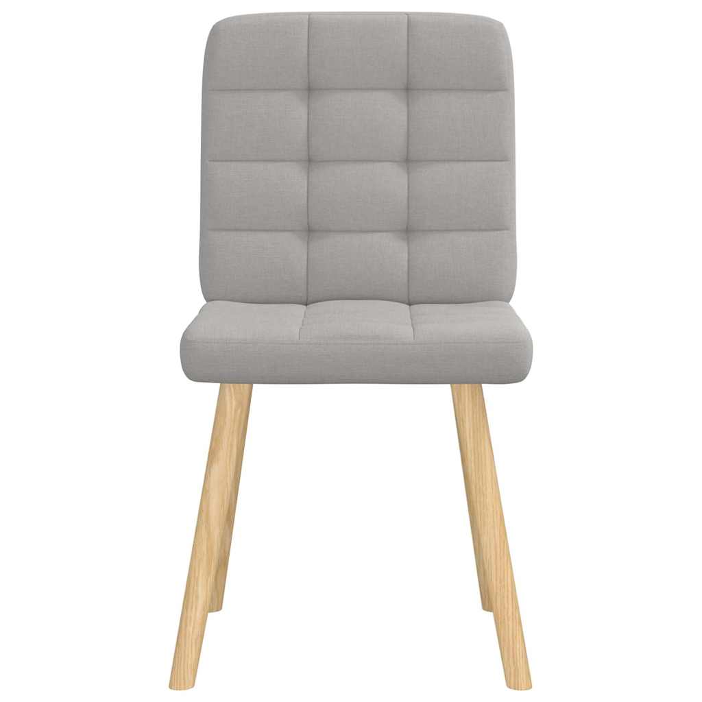 Chaises à manger lot de 4 gris nuage tissu - XIOS