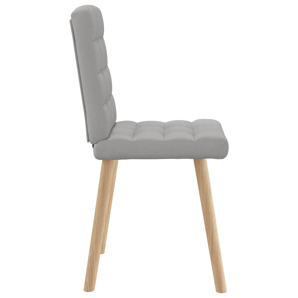 Chaises à manger lot de 4 gris nuage tissu - XIOS