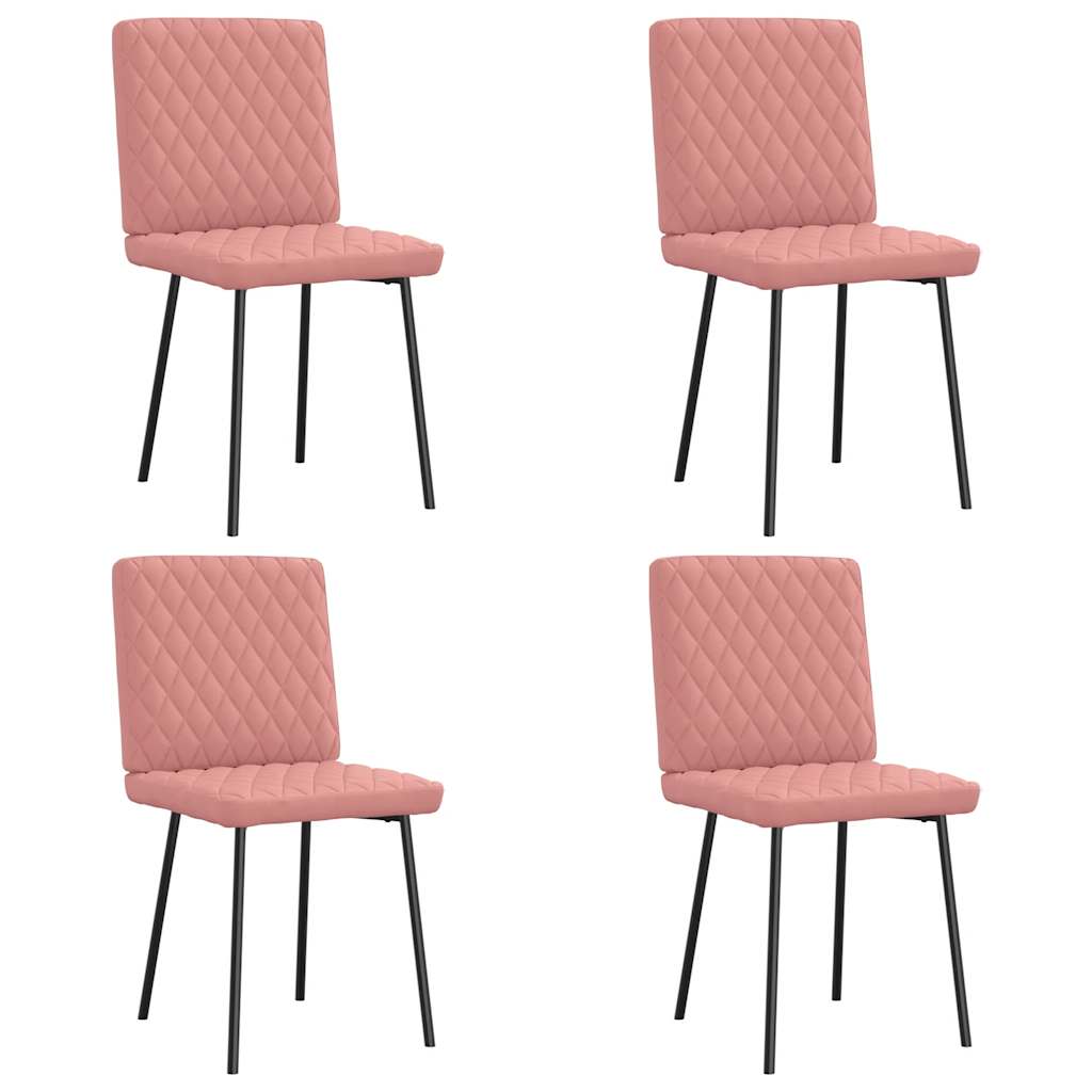 Chaises à manger lot de 4 rose similicuir Chaises de cuisine vidaXL