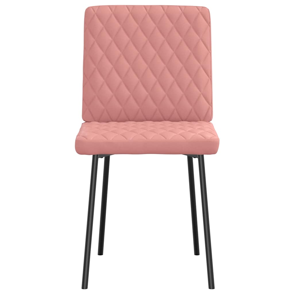 Chaises à manger lot de 4 rose similicuir Chaises de cuisine vidaXL