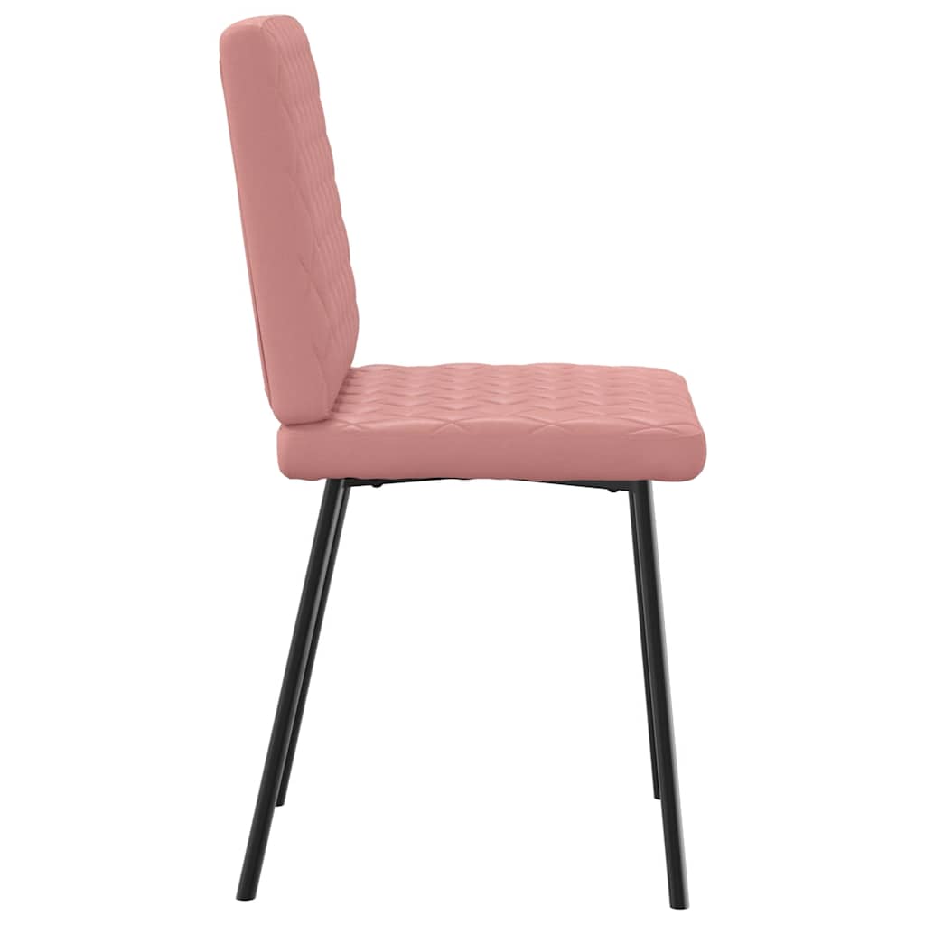 Chaises à manger lot de 4 rose similicuir Chaises de cuisine vidaXL