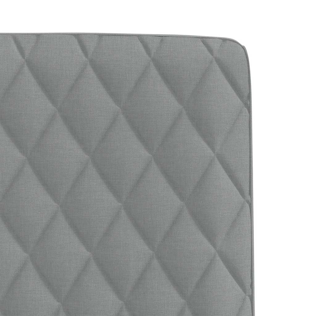 Chaises à manger lot de 4 gris clair tissu - XIOS