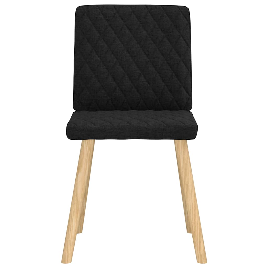 Chaises à manger lot de 4 noir tissu - XIOS