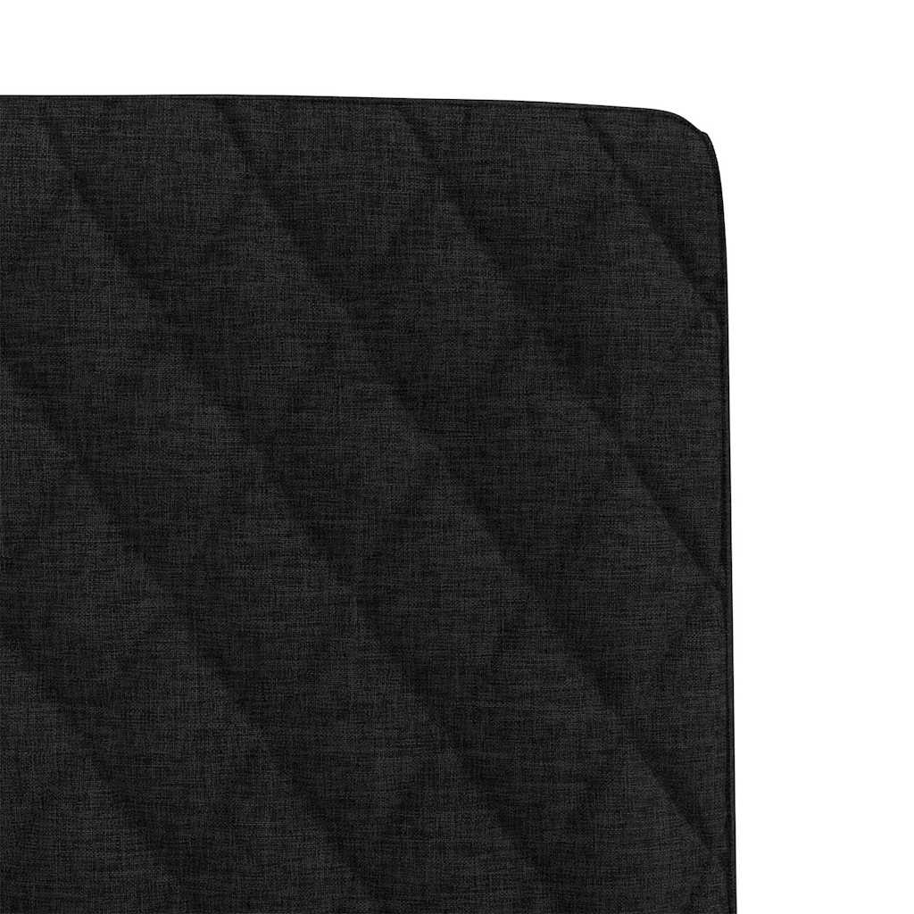 Chaises à manger lot de 4 noir tissu - XIOS