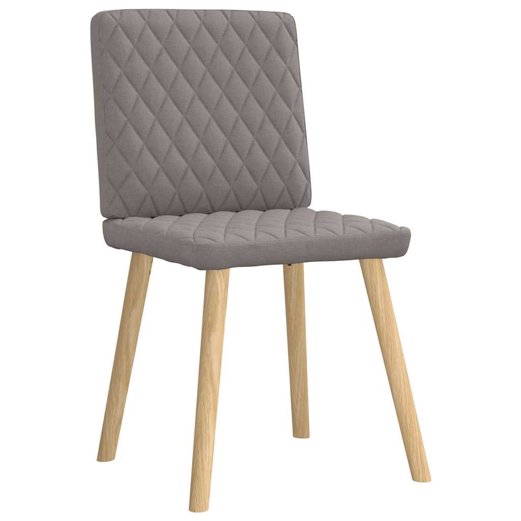 Chaises à manger lot de 4 taupe tissu - XIOS