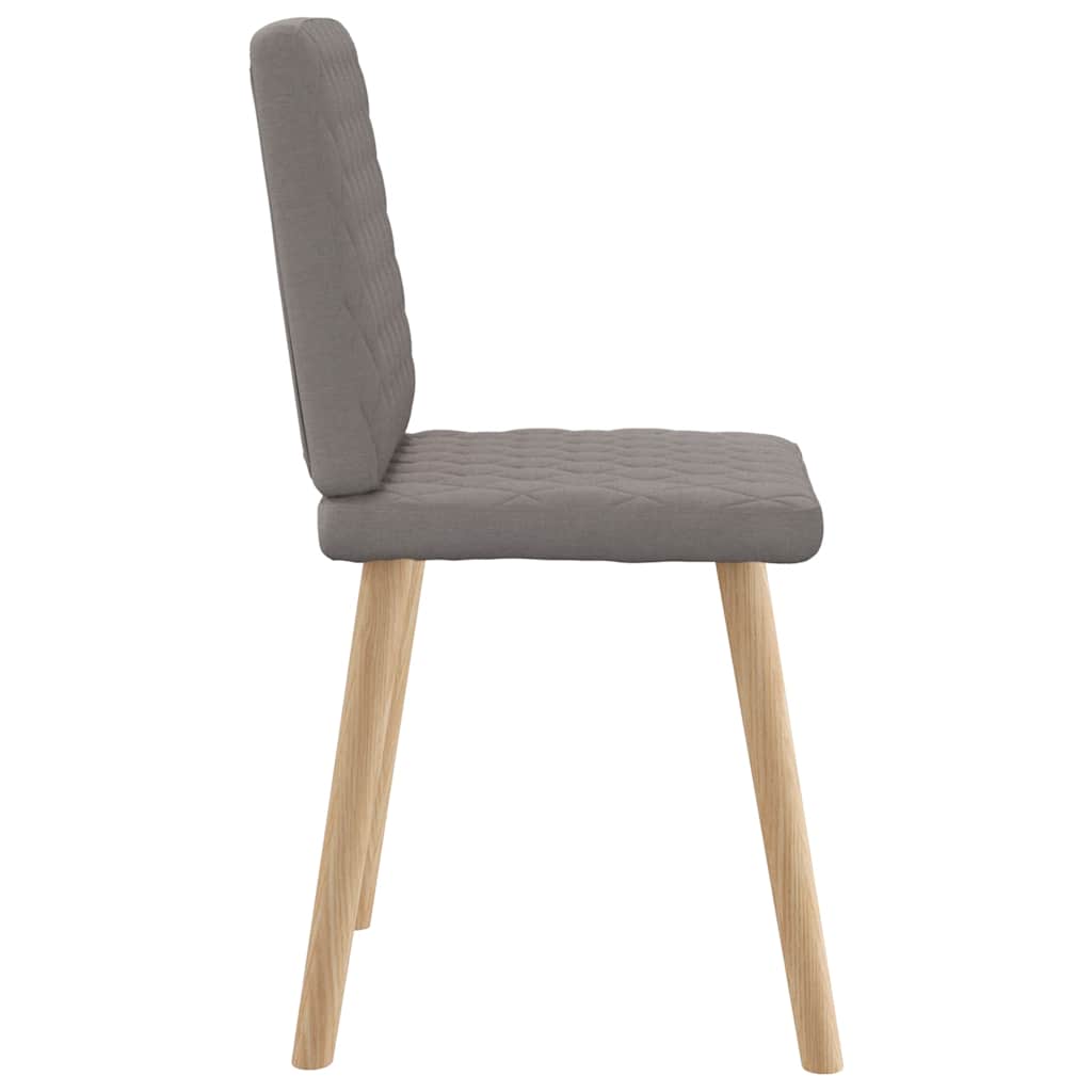 Chaises à manger lot de 4 taupe tissu - XIOS