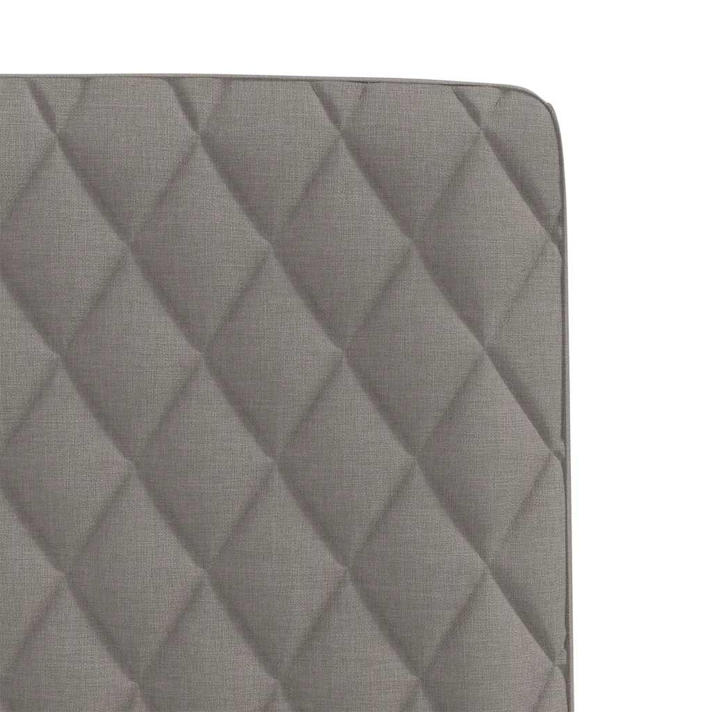 Chaises à manger lot de 4 taupe tissu - XIOS