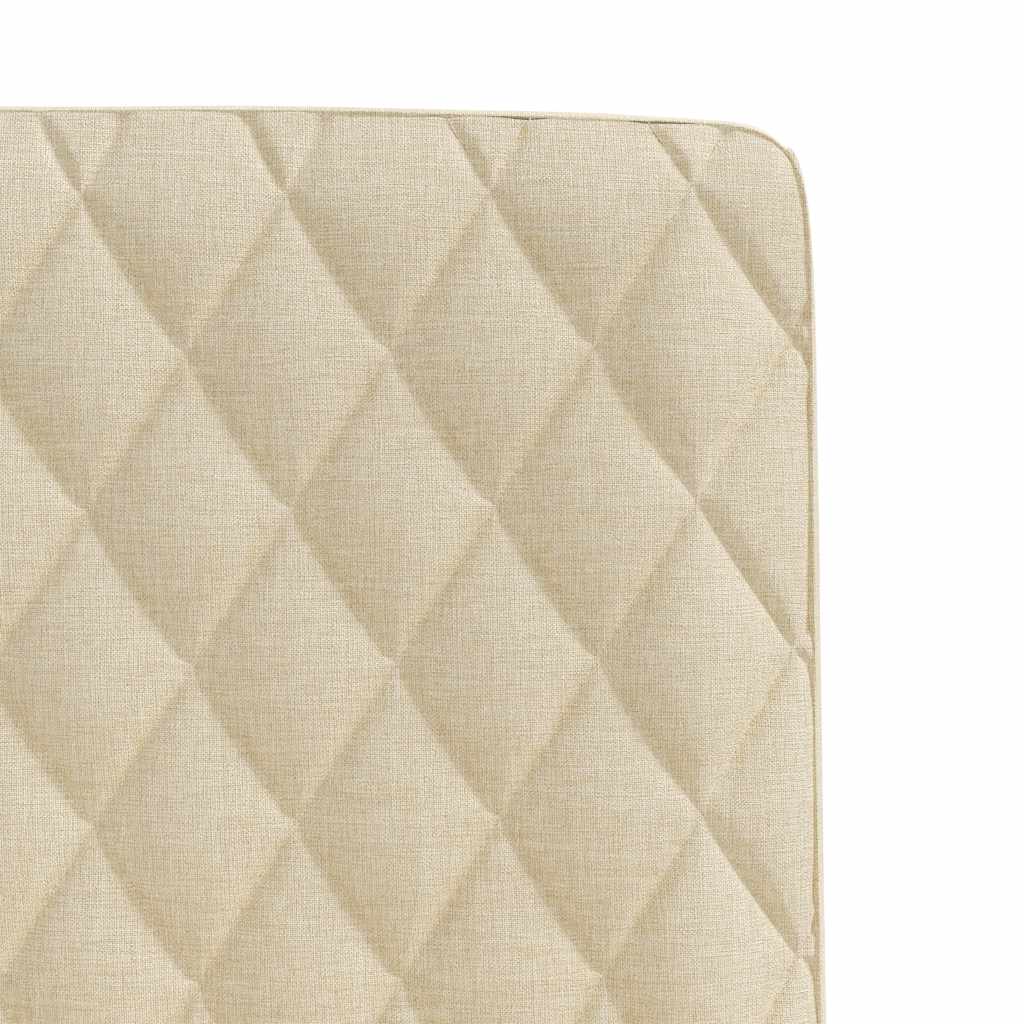 Chaises à manger lot de 4 crème tissu - XIOS