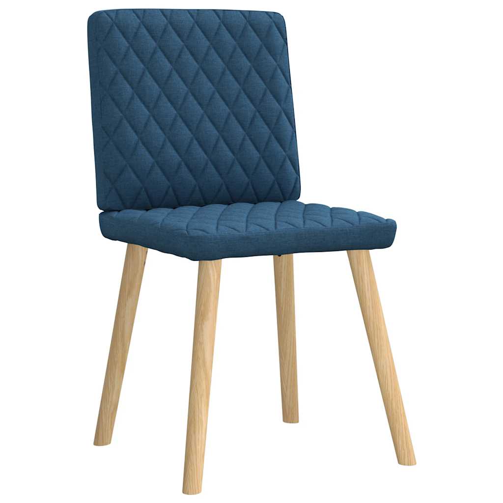 Chaises à manger lot de 4 bleu tissu - XIOS