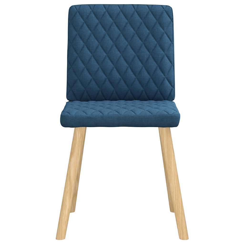 Chaises à manger lot de 4 bleu tissu - XIOS