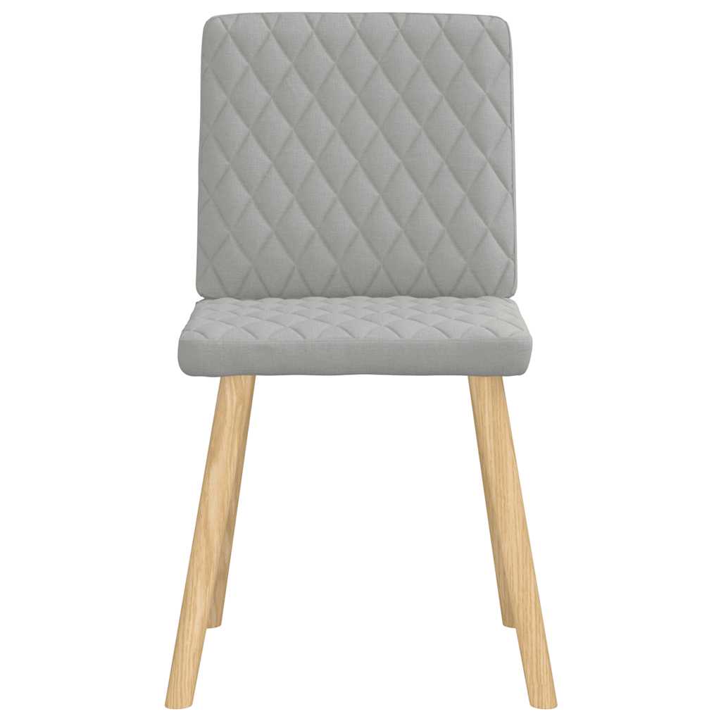 Chaises à manger lot de 4 gris nuage tissu - XIOS