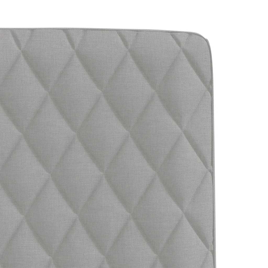 Chaises à manger lot de 4 gris nuage tissu - XIOS