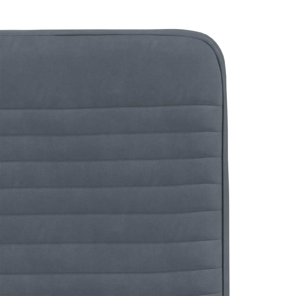 Chaises à manger lot de 4 Gris foncé Velours - XIOS