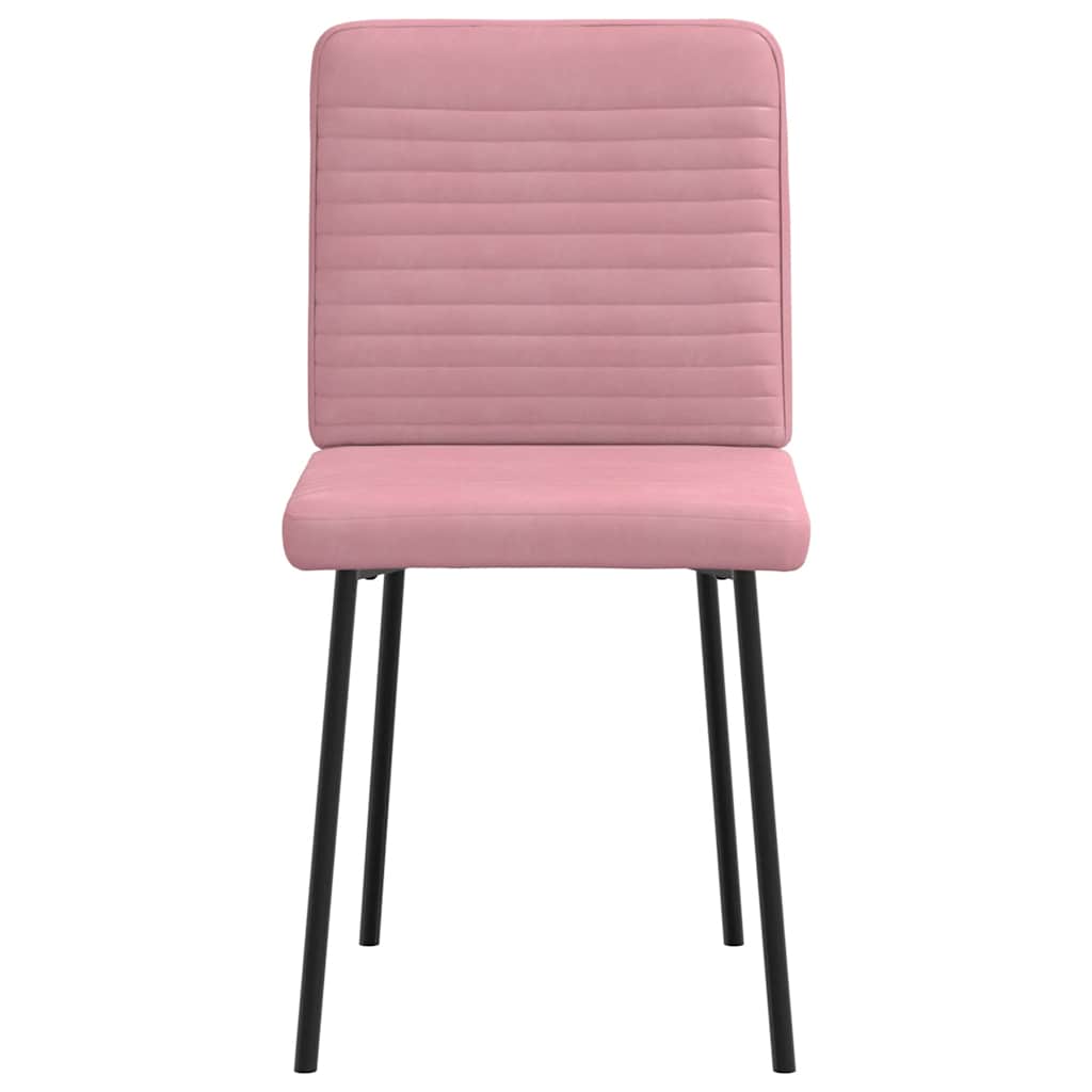 Chaises à manger lot de 4 Rose Velours - XIOS